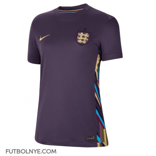 Camiseta Inglaterra Visitante Equipación para mujer Eurocopa 2024 manga corta